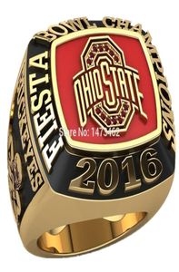 Wholesale ohio state championship ring resale online - 2016 New NCAA Ohio State Buckeyes s championship rings fashion men jewelry