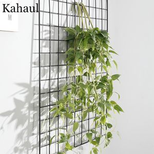 Faux Floral Greenery Künstliche Pflanzendekoration Ranken Wandbehang Blätter Faux Leafed String Fake Pflanzen Balkon Garten Home Decor Efeu Herbst J220906