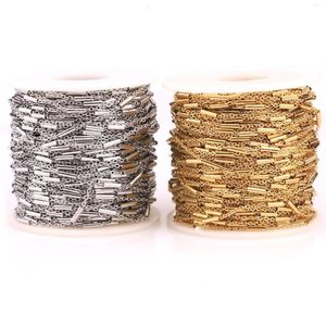 Chains RWJ008 Stainless Steel Clip Bead Chain Tube O-shaped Cross Extension Necklace DIY Accessories
