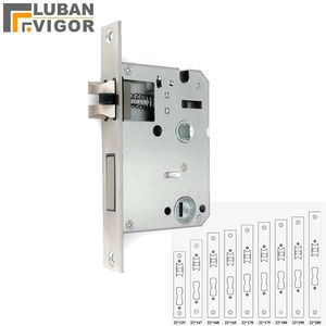 Дверные замки 5050 Mortice Lock Body, подходящее для отпечатков пальцев из нержавеющей стали панели против ручки без затяжения болта до 220906