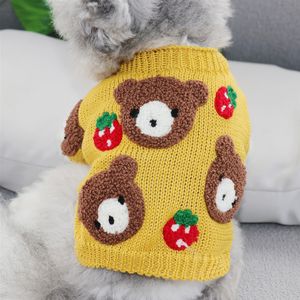 Köpek Giyim Noel Kardan Adam Pet Kış Sıcak Giysileri Köpek Sweaters Küçük Giysiler Schnauzer Kaniş Yavru Kedi Evcil Hayvanlar Aksesuarlar Q2
