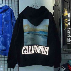 Erkek Hoodies Sweatshirts Askyur Kendini Hoodie Erkek Kadın Yansıtıcı Askyur Kendini Kaliforniya Kırakkulakları Büyük Boyu Sweatshirt T220901