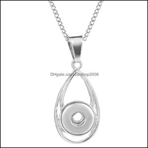 H￤nge halsband sier f￤rg 18mm snap -knapp h￤nge halsband romantiska mode snaps smycken trevlig g￥va sl￤pp leverans 20 dhseller2010 dhybu