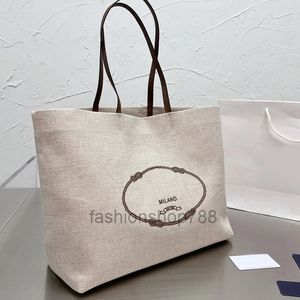 Bolsa de compras de lona de grande capacidade Bolsa de bolsa para mulheres, impressão de letra simples, com zíper interno de alta qualidade, alça de ombro 2022