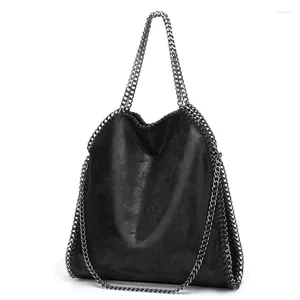 Wholesale Evening Bags Versatile Niche Personality Women Handbag Foldable Large-capacity Chain Shoulder Casual Fashion Trend Tote 2022 Big Black