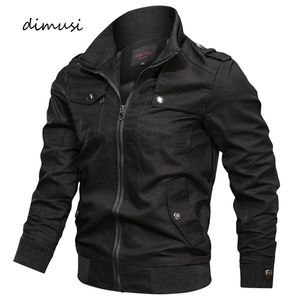 Men's Jackets DIMUSI Autumn Mens Bomber Casual Male Army Military Cotton Slim Outwear Windbreaker Baseball Coats Clothing 220907