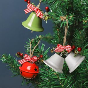 Forniture per feste Navidad 2022 Christmas Hand Bell Babbo Natale Jingle Bells Gold Silver School Handbell Restaurant Xmas Year 2023