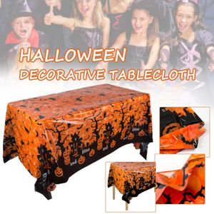Halloween Christmas Party Decoration Supplies Disposable Plastic Tablecloth Bat Pumpkin Spider Xmas Snowman Table Covers
