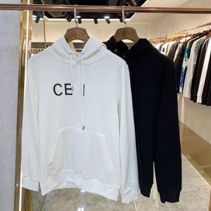 CE Hoodie Designer Top Mens Chest Letter Print Tröja Högkvalitativ par Pullover Cotton DrawString Thin Warme Tröja Jacket