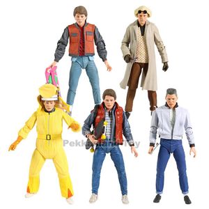 Back to the Future Ultimate Marty McFly Biff Tannen Doc Brown 7 Scale Action Figure Collectible Model Toy310J