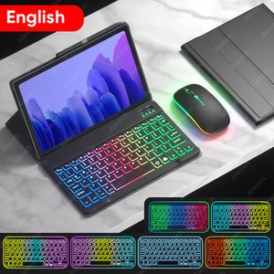 Funda Leather Case keyboard For Samsung Galaxy Tab A7 A8 S6 S7 S8 Case