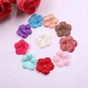 Faux Floral Greenery 100pcs Mini Silk Rose Petal Blad Kunstmatige Bloem Bruiloft Home Decoratie