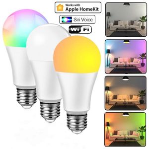 Apple Homekit WIFI LED Lamp Smart Light Bulb E27 Voice Control Dimmable Compatible Amazon Alexa Google Cozylife App