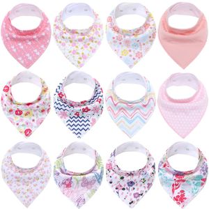Baby Bandana Cotton Feeding for Drooler and Teething Soft and Absorbent Fashion Infant Bibs