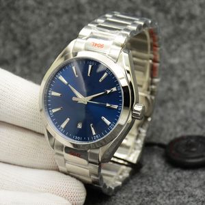 Aqua Terra Ryder Cup Watch Dial Dial Watch 42mm 자동 기계적 스테인레스 스틸 유리 스포츠 바다 남성 시계