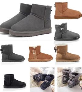 Designer Boots Australian Classic Warm Boot Mini Half Snow Boots Ankel Bootie Sheepskin Suedes Booties