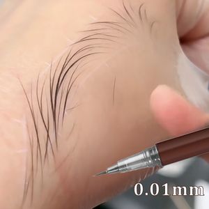 Waterproof Liquid Eyebrow Enhancers Easy To Color Sweat-proof Eyebrow Pen 0.01MM Ultra Thin Head Eye Makeup Cosmetic Wholesale