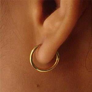 Boucles d oreilles remplies en or carats mm mm mm bijoux minimalisme Brincos pendentes vintage oorbellen boho boucles d oreilles en or r