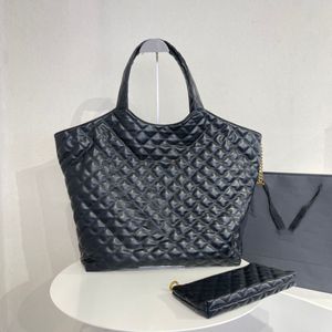 Evening Bags 2022 designer women's luxury large-capacity shopping bag to send small bag metal letter shoulder bag