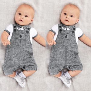 Clothing Sets Baby Boys Clothes Set Born Infant Kids Shirt T-shirt Braces Pants Outfit Children Boy Costume Cute 2pcs