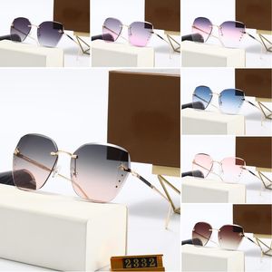 Brand Sunglasses Summer Polarized Sun Glasses Vintage Metal Frame Adumbral UV400 Ornamental 7 Color Optional With Box