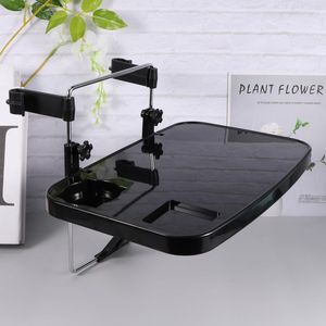 Drink Holder Portable Car Seat Steering Wheel Laptop Notebook Tray Table Foldable Desk Computer Stand Food Rack