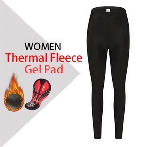 Wholesale padded bicycle tights for sale - Group buy 2018 winter gel pad bib pants women s thermal fleece cycling tights sport long shorts mtb mountain bike bicycle trousers fema269v