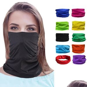 Bandanas езда на велосипеде Riding Magic Head Face Face Mask Mask Mask Gaiter Bikers Tube Bandana Scarf Breaband Beanie Outdoor Sport Lulubaby DHTKB