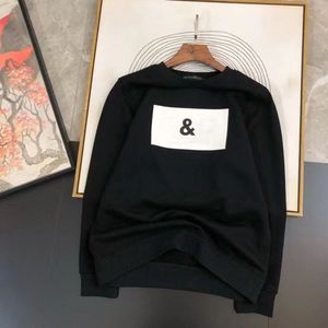 22SS m￥ste-ha nya hoodies f￶r h￶st- och vinterm￤n och kvinnor par Pure Cotton Round Neck Bottoming Shirts Fashion Simple Tops