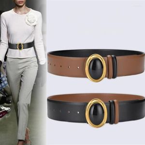 Belts Designer Women Belt Luxury Gem Inlay Genuine Leather Fashion Collocation Decorative Dress With Trench Coat Waistband