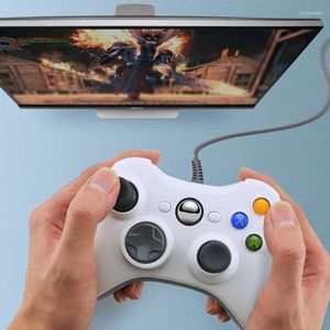 ゲームコントローラーUSB Wired GamePad Joystickシングル/二重振動JoypadコントローラーハンドルPCラップトップコンピューターWin7/8/10