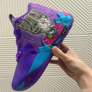 Grade school LaMelo Ball MB1 Shoes Rick Morty Men Basketball Shoes for High Quality Queen City Black Red Grey Sport Shoe Trainner Snea232r