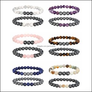 Beaded Strands Magnet Combination Two Couple Bracelet Energy Cure Designer Man Drop Delivery 2021 Jewelry Bracelets Dhseller2010 Dh25A