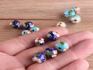 30pcs Cloisonne Filigree Fancy Emalid okrągłe koraliki 8 mm biżuteria DIY Making Ea