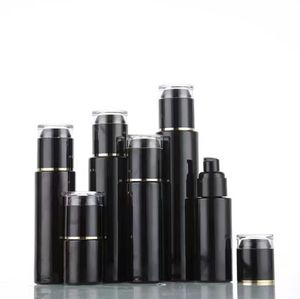 Black Glass Pump Bottles ml ml ml ml Mist Atomizer Spray Bottle Refillable Travel Dispenser for lotion essence skin care serum SN4678