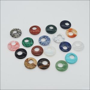 H￤nge halsband naturliga ￤delsten h￤nger munkar h￤nge bk smycken g￶r charm f￶r halsband 28mm blandad f￤rg droppleverans 2021 d dhrfg