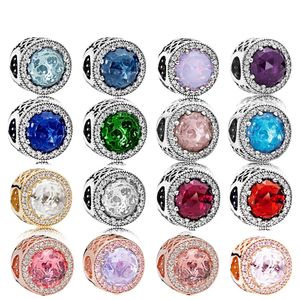 nuovi popolari accessori moda per gioielli da donna originali Pandora in argento sterling s925 con perline multicolori classici fai da te