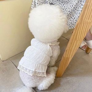 Собачья одежда Pet Princess платье плюшевая летняя одежда Bichon White Wedding Puppy дышащие продукты