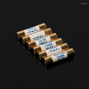 Sigorta 1a toptan satış-Bilgisayar Hoparlörleri HIFI Gümüş Altın Kaplamalı Alaşım Sigorta Ses Preamp Tüp AMP A A A A A A A a a a Yavaş Darbe