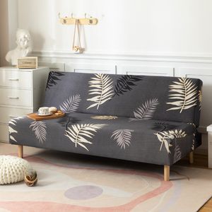 Stuhlhussen aus Spandex-Stretch-Klappsofa, elastisch, gerade, ohne Armlehnen, Futon-Schonbezüge, armloser Sofa-Schutz, 220906