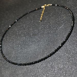 Svarta pärlor kort halsband kvinnliga smycken kvinnor choker damer fest halsband