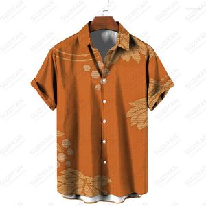 Men's Casual Shirts Online Business 2022 Shirt Men Sale Clothes Top Quality Graphic European Plants Street Beautiful Patterns