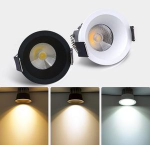 Faretto da incasso a LED 3W 5W Lampada da soffitto a LED antiriflesso Illuminazione spot Camera da letto Cucina COB Faretto da incasso