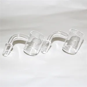 Sigara Düz Üst Kuvars Banger Tırnak Domusess Quartz Bangers Kovası 10mm 14mm 18mm Cam Bong Su Borusu için Erkek Kadın Eklemi Dab Rig