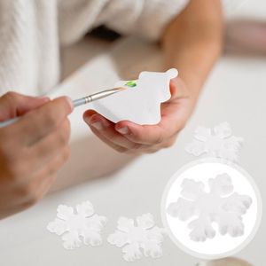 Decorações de natal Snowflake Foams Modelo Diy Crafts Pintura XMassnowman Models de artesanato moldam Bolas de poliestireno em branco Ornamento branco