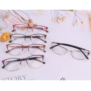 النظارات الشمسية إطارات الموضة نساء نظارات خمر السيليكون stipule eyeglasses تصميم المعادن الإطار البصري