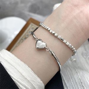 Armreifen Sterling Silber Armband Frauen Spleißen Premium Sense Small Fashion Design Persönlichkeit Schmuck