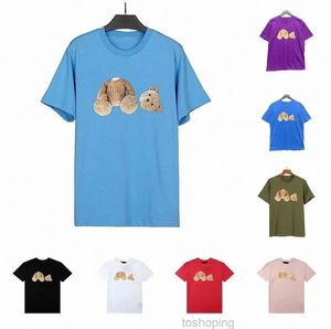 Men's T-shirts 8colors Designers Bear Men Women t Shirt Palms Angel Clothes Mens Womens T-shirt Short Sleeve Clothing Sport Shirts Bears T-shirts Couples