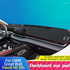 Interiörstillbehör Bil Dashboard Cover Mat för GWM Great Wall Haval H6 3: e 2022 Sunshade Pad Carpets Protection Decorative