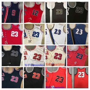 Stitched Retro Basketball Jerseys Rodman 91 Dennis Kukoc 7 Toni Rose 1 Derrick Red White Black High Quality Jersey Size S-XXXL002